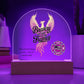 Bravery Isn't Just in the Flames Firefighter Support Acrylic Dome Plaque