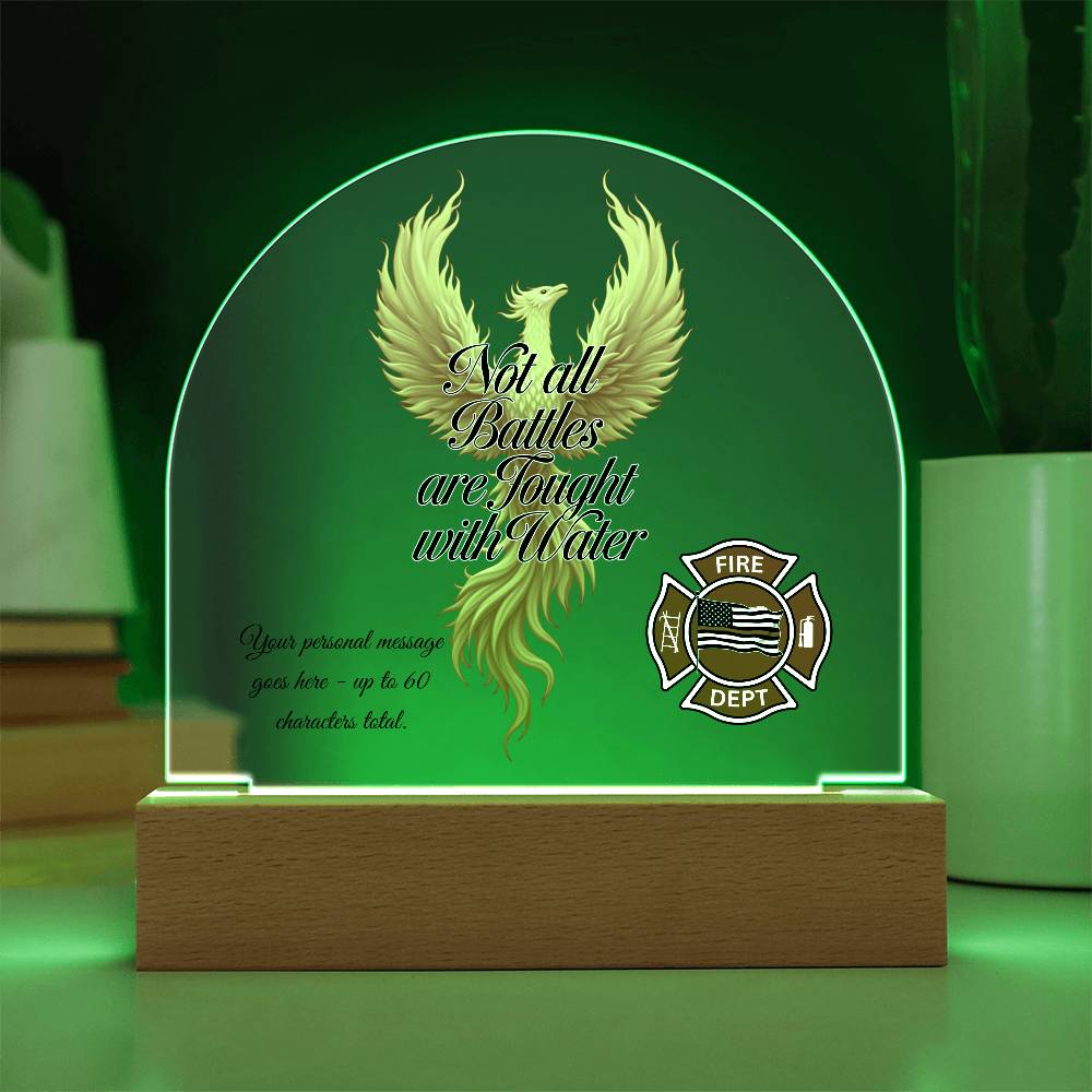 Not All Battles Are Fought with Water Firefighter Emotional Strength Gift