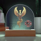 Saving Lives Starts with Ours Firefighter Mental Wellness Acrylic Sign