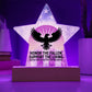 Honor The Fallen, Support The Living: Printed Star 7" Acrylic Plaque: Honoring Heroes & Promoting Mental Health Awareness