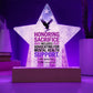 Honoring Sacrifice Star Plaque, Military Tribute, PTSD Support, Veteran Remembrance - MySisterIsASurvivor