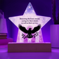 Honoring The Brave: Printed Star 7" Acrylic Plaque: Honoring Heroes & Promoting Mental Health Awareness