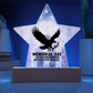 Memorial Day Is For Remembering printed star 7 inch acrylic plaque honoring those who served