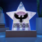 Honor The Fallen, Support The Living: Printed Star 7" Acrylic Plaque: Honoring Heroes & Promoting Mental Health Awareness