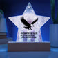 In Memory Of The Fallen: Printed Star 7" Acrylic Plaque: Honoring Heroes & Promoting Mental Health Awareness