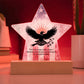 Their Courage Never Fades: Printed Star 7" Acrylic Plaque: Honoring Heroes & Promoting Mental Health Awareness
