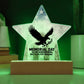Memorial Day Is For Remembering printed star 7 inch acrylic plaque honoring those who served
