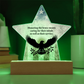 Honoring The Brave: Printed Star 7" Acrylic Plaque: Honoring Heroes & Promoting Mental Health Awareness