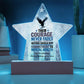 Their Courage Never Fades Star Plaque, Memorial Day Tribute, PTSD Support - MySisterIsASurvivor