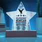 We Remember Their Sacrifice Star Plaque, Custom Memorial Day, PTSD Support - MySisterIsASurvivor
