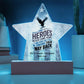 Some Heroes Never Came Home Star Plaque, Custom Fallen Hero Tribute & PTSD Support - MySisterIsASurvivor