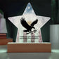 Freedom Isn't Free: Printed Star 7" Acrylic Plaque: Honoring Heroes & Promoting Mental Health Awareness
