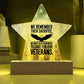 We Remember Their Sacrifice: Printed Star 7" Acrylic Plaque: Honoring Heroes & Promoting Mental Health Awareness