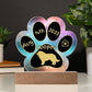 Great Pyrenees - Personalized Dog Gotcha Day 7" Acrylic Paw Print Plaque