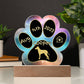 Manchester Terrier - Personalized Dog Gotcha Day 7" Acrylic Paw Print Plaque
