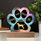 Redbone Coonhound - Personalized Dog Gotcha Day 7" Acrylic Paw Print Plaque