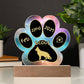 German Shepherd - Personalized Dog Gotcha Day 7" Acrylic Paw Print Plaque