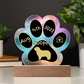 Komondor - Personalized Dog Gotcha Day 7" Acrylic Paw Print Plaque