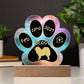 Samoyed - Personalized Dog Gotcha Day 7" Acrylic Paw Print Plaque