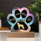 Irish Water Spaniel - Personalized Dog Gotcha Day 7" Acrylic Paw Print Plaque