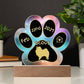 Keeshond - Personalized Dog Gotcha Day 7" Acrylic Paw Print Plaque