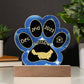 7" Acrylic Paw Print Plaque - Minuet Cat Custom Gotcha Day Gift