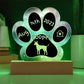 Pharaoh Hound - Personalized Dog Gotcha Day 7" Acrylic Paw Print Plaque