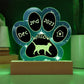 7" Acrylic Paw Print Plaque - California Spangled Cat Custom Gotcha Day Gift