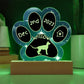 Sphynx cat personalized 7 inch Gotcha Day paw print acrylic plaque
