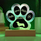 Pembroke Welsh Corgi - Personalized Dog Gotcha Day 7" Acrylic Paw Print Plaque