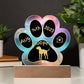 Treeing Walker Coonhound - Personalized Dog Gotcha Day 7" Acrylic Paw Print Plaque