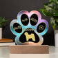 Tibetan Terrier - Personalized Dog Gotcha Day 7" Acrylic Paw Print Plaque