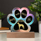 Sloughi - Personalized Dog Gotcha Day 7" Acrylic Paw Print Plaque