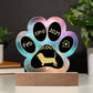 Basset Hound - Personalized Dog Gotcha Day 7" Acrylic Paw Print Plaque