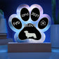 Pembroke Welsh Corgi - Personalized Dog Gotcha Day 7" Acrylic Paw Print Plaque