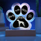 Pointer - Personalized Dog Gotcha Day 7" Acrylic Paw Print Plaque