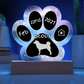 Akita Inu - Personalized Dog Gotcha Day 7" Acrylic Paw Print Plaque