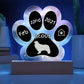 Cavalier King Charles Spaniel - Personalized Dog Gotcha Day 7" Acrylic Paw Print Plaque