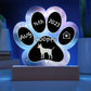 Pharaoh Hound - Personalized Dog Gotcha Day 7" Acrylic Paw Print Plaque