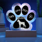 Cane Corso - Personalized Dog Gotcha Day 7" Acrylic Paw Print Plaque