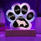 Great Pyrenees - Personalized Dog Gotcha Day 7" Acrylic Paw Print Plaque