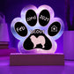 Samoyed - Personalized Dog Gotcha Day 7" Acrylic Paw Print Plaque