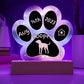 Treeing Walker Coonhound - Personalized Dog Gotcha Day 7" Acrylic Paw Print Plaque