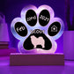 Chow Chow - Personalized Dog Gotcha Day 7" Acrylic Paw Print Plaque