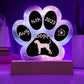 Rhodesian Ridgeback - Personalized Dog Gotcha Day 7" Acrylic Paw Print Plaque