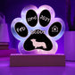 Pembroke Welsh Corgi - Personalized Dog Gotcha Day 7" Acrylic Paw Print Plaque