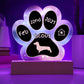 Dachshund - Personalized Dog Gotcha Day 7" Acrylic Paw Print Plaque