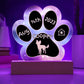 Russian Toy Terrier - Personalized Dog Gotcha Day 7" Acrylic Paw Print Plaque