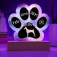 Doberman - Personalized Dog Gotcha Day 7" Acrylic Paw Print Plaque