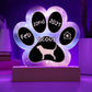 Bloodhound - Personalized Dog Gotcha Day 7" Acrylic Paw Print Plaque